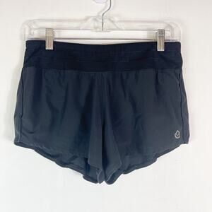 TASC Women's Performance Athletic Running Shorts Gray Black Size S